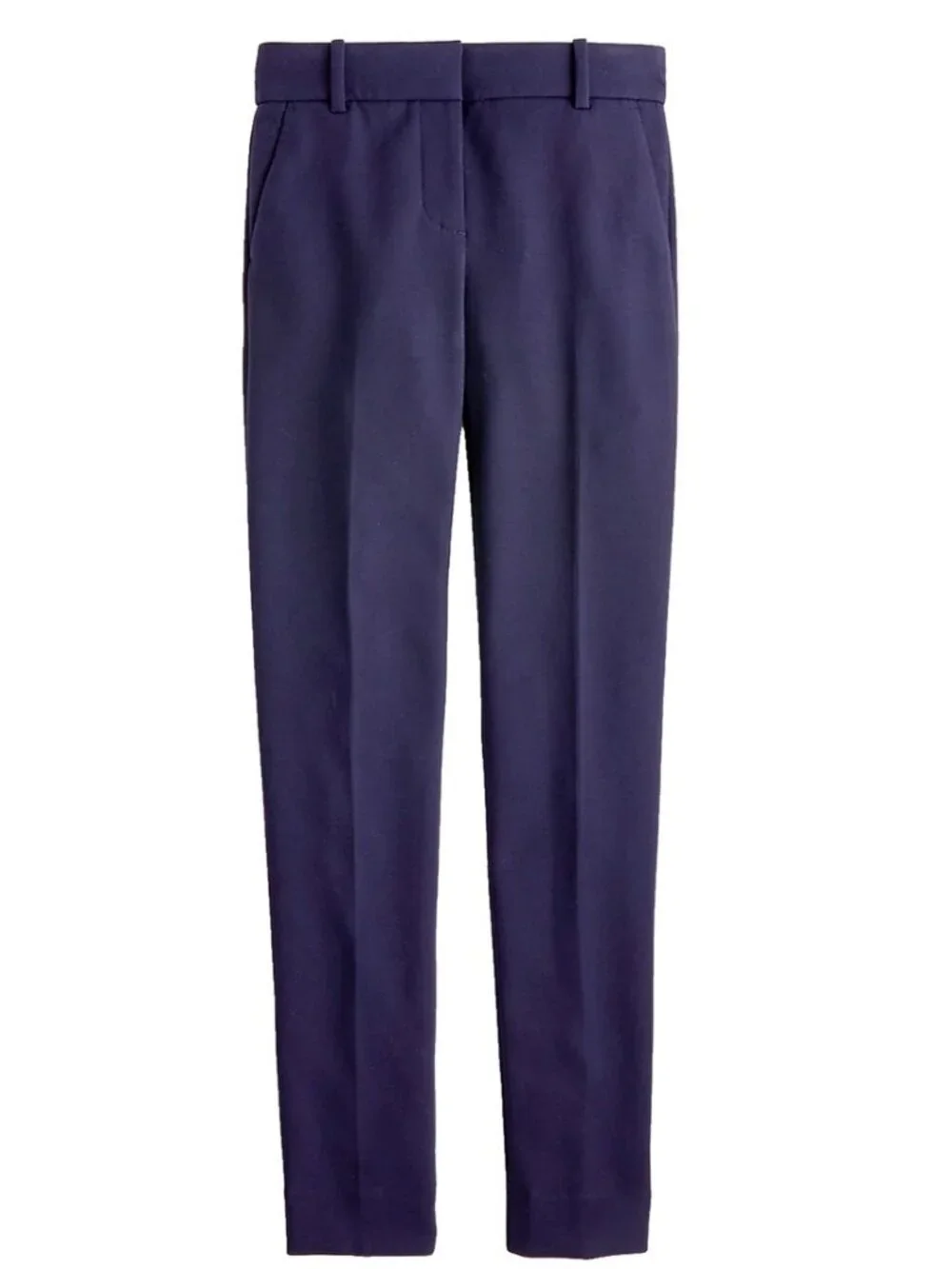 NWT J.Crew Full Length Cameron in Navy Blue Four Season Stretch Pants 6